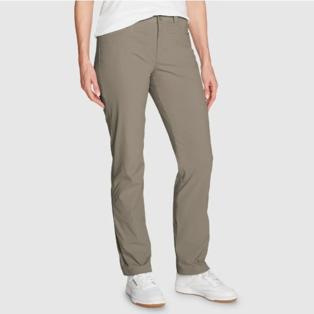 Eddie Bauer Women's Sightscape Horizon Convertible Roll-Up Pants - Stone